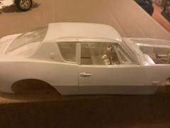1 25 scale model parts Avanti Partially Built Body Chassis Engine No Box