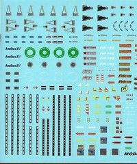 NASCAR DECAL 2019 & UP MODERN NASCAR GOODIES DETAIL SHEET 1/24-1/25 POWERSLIDE
