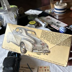 1980s AMT 1941 Plymouth Mayflower Coupe Plastic Model Kit Built
