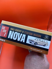 1963 Chevy II Wagon AMT Hood Squirrel Dash Seat Wheel Hubs Model Parts 1:25 New