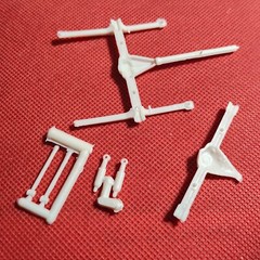 Rear End 1960 Chevy Corvette 1:25 Scale Model Car Part MPC
