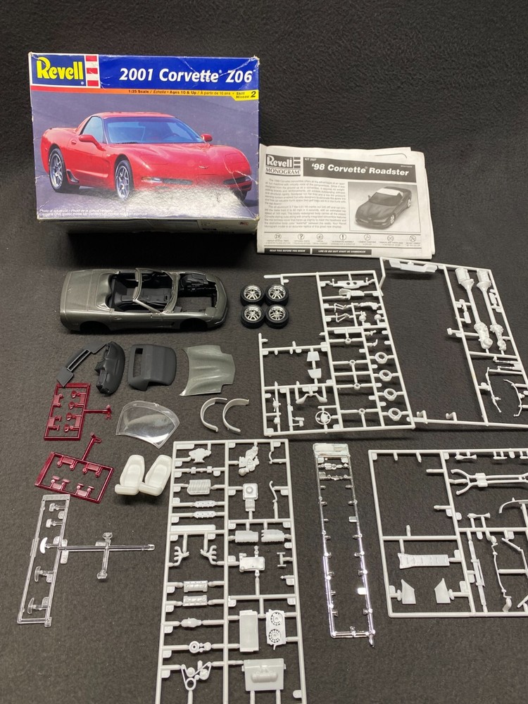 Revell ’98 Corvette Roadster Z06 Custom Painted Model 1/25 Detailed Trim Vette