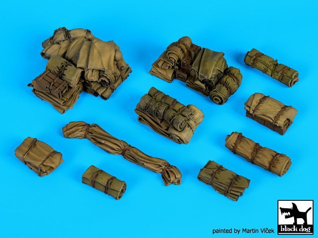 Black Dog 1/35 Tentage plus Bedrolls Figure/Diorama Accessories Set No.1 T35141