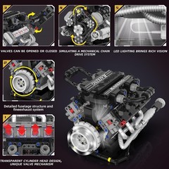 Build Your Own Realistic V8 Engine Model Kit That Runs Engaging STEM Experience