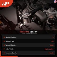 A-Premium Fuel Injection Pressure Sensor [3 Pins] Compatible with Ford F-150,