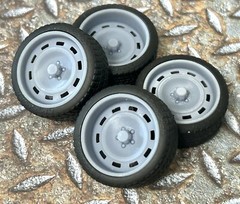 Resin 21 Inch “US Mags Scottsdale” Model car Wheels/Tires 1/24 1/25 scale