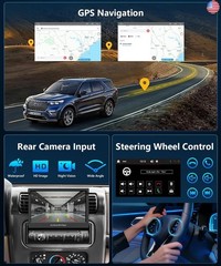 Car Stereo 7 inch Single Din Touch Screen Bluetooth Radio with Flip Out Carplay