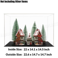 Large Acrylic Display Case Clear Box Dustproof Diecast 1:18 Action Figures Cabin