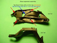 3 ESSENTIAL TAPS for building the Pocher 1/4 Ducati model 1.7mm/2mm/2.3mm