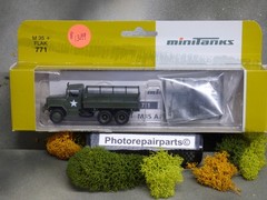 Roco Minitanks WWII US M-35 GMC 353 2.5 T 6×6 Cargo Truck W/Quad 50 Lot #5463K©