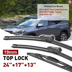 24″+17″+13″ Windshield Wiper Blades Premium All-Season Durable and Quiet