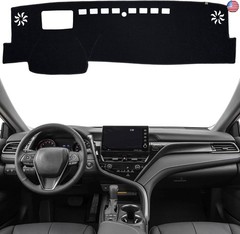 KEYOOG Dashboard Cover Dash Mat Fit for to-yota Camry 2024-2018 (with HUD