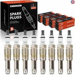 A-Premium Double Iridium Spark Plug Compatible with Ford F-150 2004-2008,