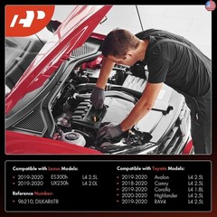 A-Premium Double Iridium Spark Plugs Compatible with Toyota Camry 2018-2020,