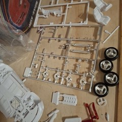 Revell Monogram Dodge Viper RT/10 1:25 Scale Model Car Kit Partially Together