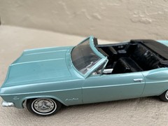 1965 Chevy Impala SS Convertible Dealer Promo Model Car Turquoise Read