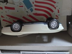 Revell Austin Powers Corvette Convertible 1:25 Model Partially Assembled