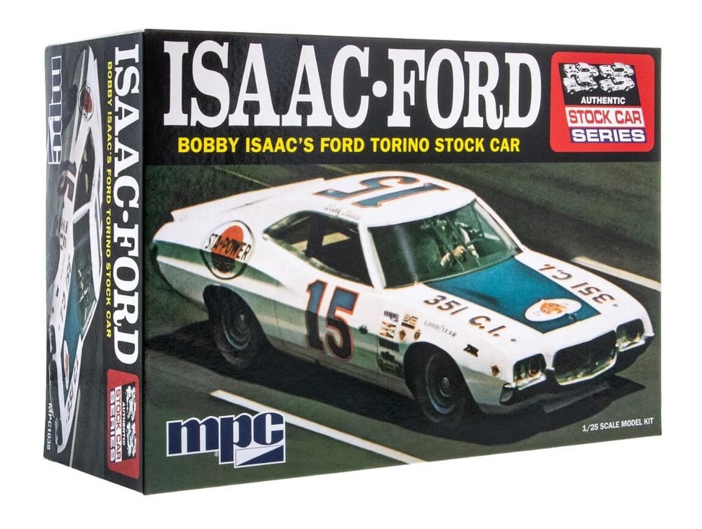 MPC 1/25 Bobby Isaac 1972 Torino Stock Car Kit MPC1038 139‑Part Build