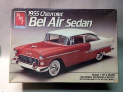 Junkyard Parts – 1/25th Scale AMT ’55 Chevrolet Bel Air Sedan- Just Empty Box