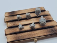 V8 straight,V6 MSD distributors for 1/24 and 1/25 scale (4 pack) (Pre-drilled)