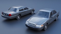 1/25 resin 3d printed CROWN VICTORIA 2010 police cruiser by Bezrodny