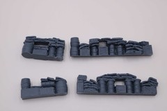 Diorama 1/72 Resin Sandbag Walls Trench Bunker Military Scene Model Accessories