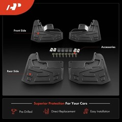 A-Premium 4PCS Mud Flaps Compatible with Chevrolet Colorado 2023-2026 (Z71 WT