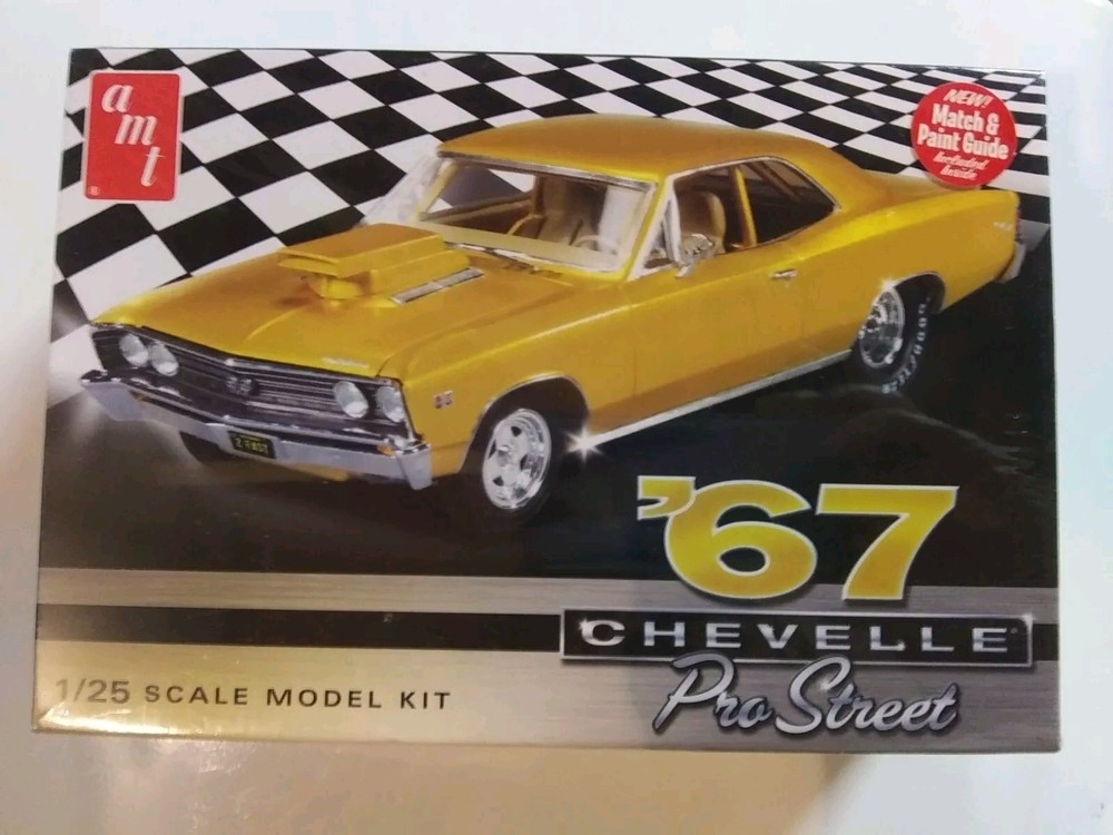 Amt 876/12 ‘67 Chevelle Pro Street 1/25 Model Kit Box Sealed