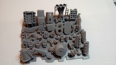 1/25 Scale 3D Resin 289-302 Ford Supercharged Engine with Transmission
