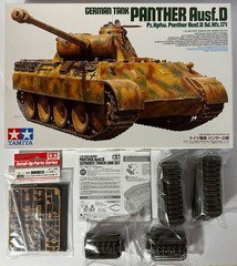 High-End Lot Parts Sealed Tamiya 35345 1/35 Scale Panther & 2 Tamiya Detail Sets