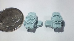 FAB25805 Vintage 600cfm Holley Street Carbs Pressure Cast Resin 1/25 Scale 2 Pcs