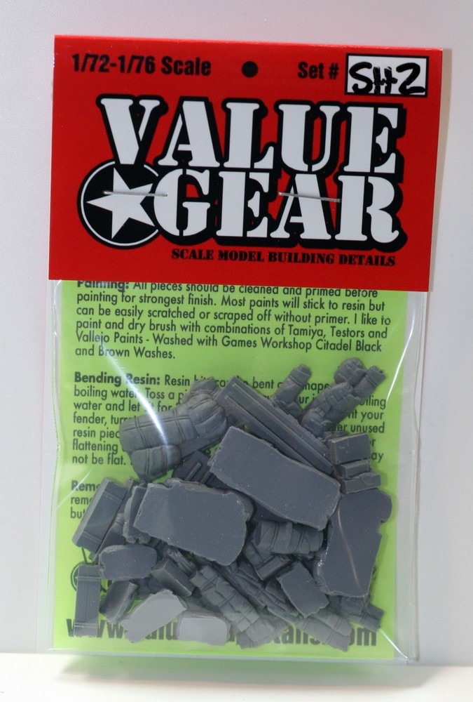 1/72 Allied Tank Bits Set #2 – Value Gear War Gaming Diorama – Brail Scale 72SH2