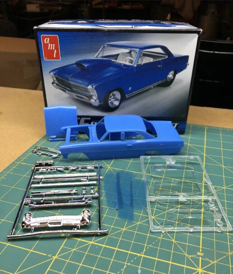 Chevy II 66 NOVA Hard BODY Slot Car? 1:25 AMT Search LBR Model Parts 4 MORE