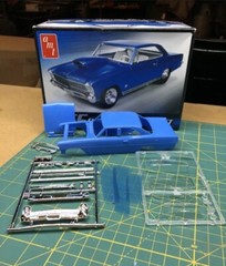 Chevy II 66 NOVA Hard BODY Slot Car? 1:25 AMT Search LBR Model Parts 4 MORE