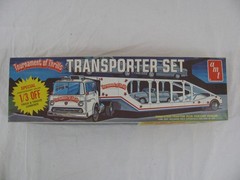 1972 AMT 1/25 Tournament of Thrills Transporter Set Ford C-900 w/ 5 Car Trailer