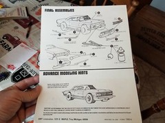 1964 Ford Galaxie Mod Stocker AMT Model Car Instructions