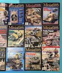 ⭕️ LOT OF 15 MILITARY MINIATURES IN REVIEW MAGAZINE WWII TANK MODELING TAMIYA