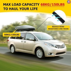 AUXMART Roof Rack Cross Bars Compatible for Toyota Sienna 2011-2020 Luggage