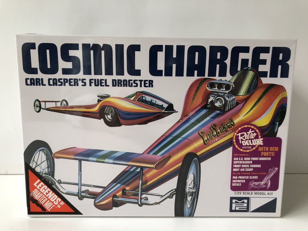 MPC COSMIC CHARGER CARL CASPER’S FUEL DRAGSTER MODEL KIT 1/25 SCALE NIB