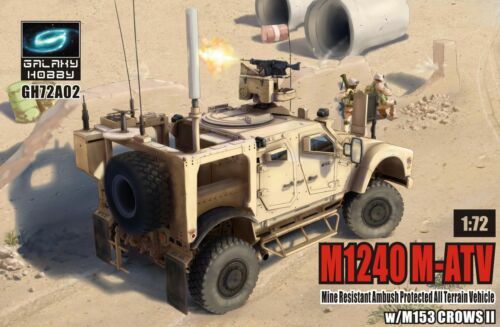 T-MODEL (Galaxy Hobby) 1/72 M1240 M-ATV w/ M153 CROWS II #GH72A02 📌USA
