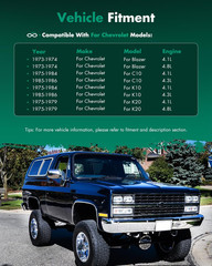 Side View Mirrors Fit for 1973-1991 for Chevy Blazer for GMC Jimmy Suburban C10