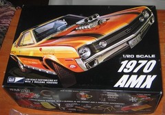 MPC Round 2 1970 AMC AMX 1/20 Scale Kit # 814/12 Sealed Inside 2014 Issue 70