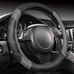 Car Pass Line Rider Microfiber Leather Sporty Steering Wheel Cover Universal