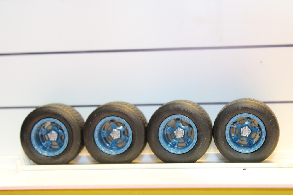 A-26 1/25 scale racing, model car kits, parts dirt track tires and wheels ,