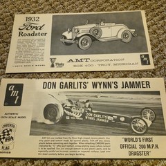 Lot/6 Vintage 1960’s Model Car Kit Instructions AMT IMC FORD LOTUS INDY – DODGE
