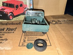 Incomplete Vintage Revell Snaptite Hummer Model Kit – Damaged Body