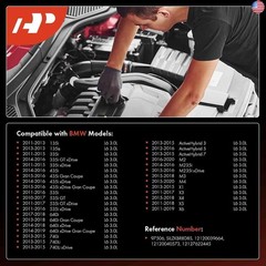 A-Premium Iridium Platinum Spark Plugs Compatible with BMW 335i GT xDrive, 335i