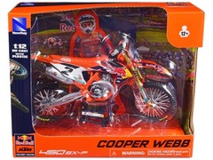 New Ray 58353 1/12 KTM 450 SX-F Motorcycle #2 Cooper Webb “Red Bull