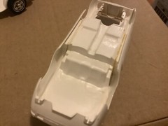 1 25 scale model parts Avanti Partially Built Body Chassis Engine No Box