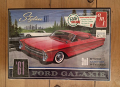 AMT 1961 Ford Galaxie Styline 3 in 1 Kit 1/25 AMT652/12 Hype Sticker New